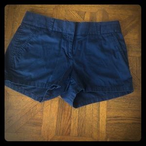 JCREW dark navy chino shorts! Size 0
